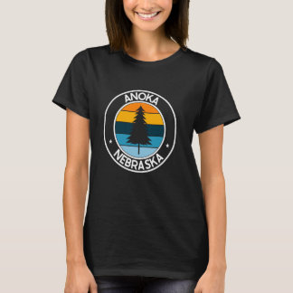 Camiseta Anoka Nebraska NE City Pride Retro Sunset