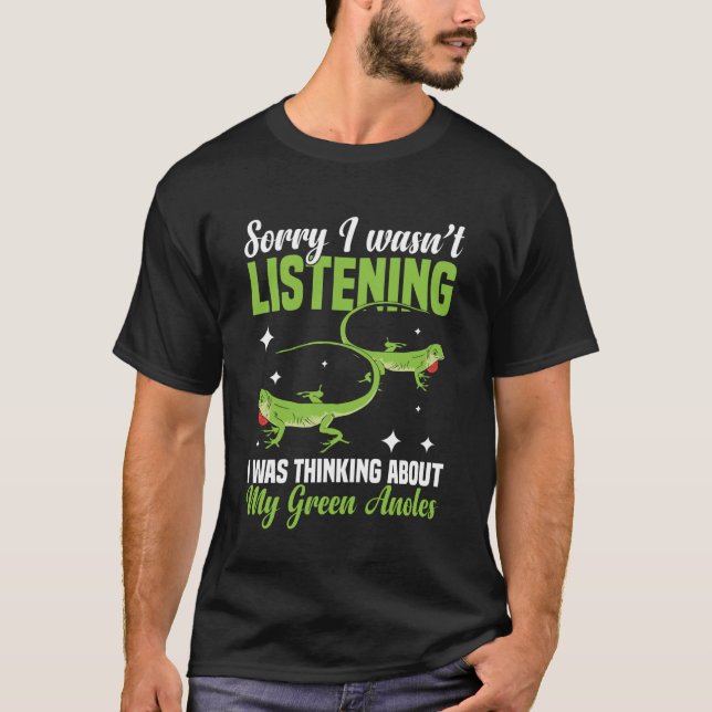Camiseta Anole Lizard Lover  Green Anole Reptile Keeper Nat (Frente)