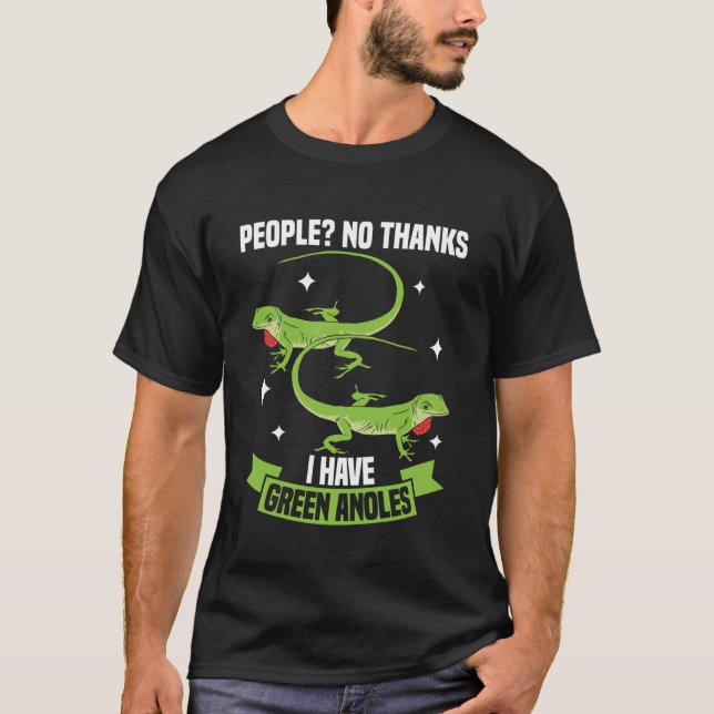 Camiseta Anole Lizard Lover  Green Anole Reptile Keeper Nat (Frente)