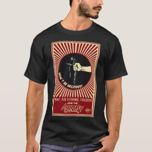 Camiseta "Anomalia" do t-shirt preto dos homens da fonte