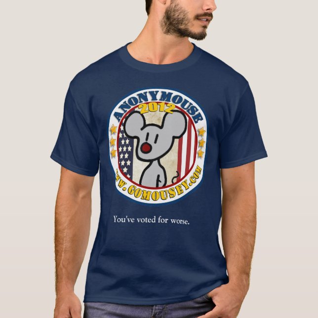 Camiseta Anonymouse 2012 - Presidencial para as caras (Frente)