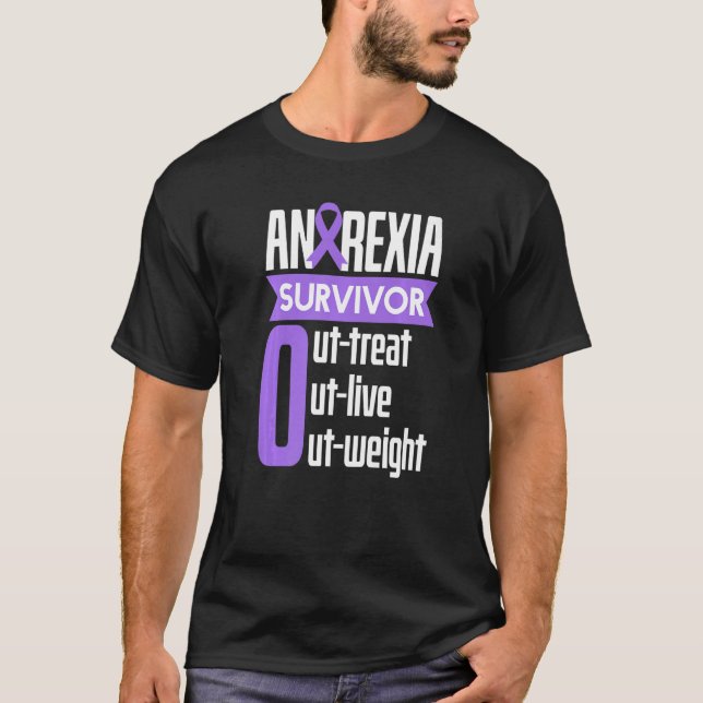 Camiseta Anorexia Sobrevivência Sobrevivente Sobrevivente C (Frente)