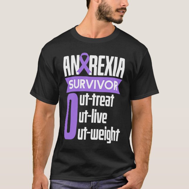 Camiseta Anorexia Sobrevivência Sobrevivente Sobrevivente C (Frente)