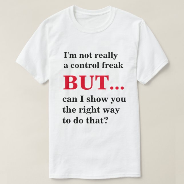 Camiseta Anormal de controle (Frente do Design)