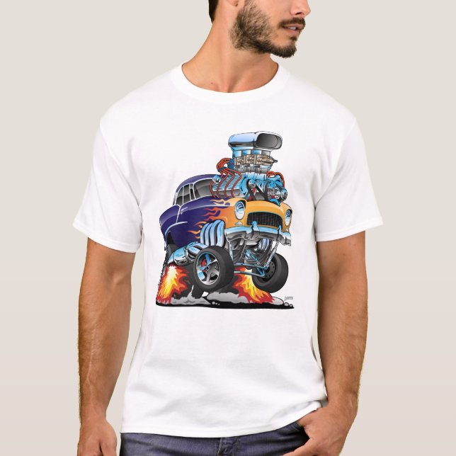 Camiseta Anos 50 Clássicos Caricatura De Caricatura De Músc (Frente)