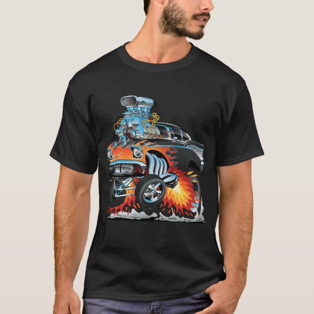 Camiseta Anos 50 de Hotelaria Clássicos Corrida de Arrastõe (Frente)