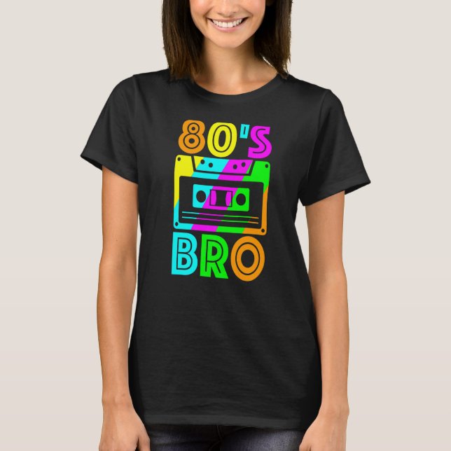 Camiseta anos 80 Bro 80s 1980 1980s Aniversário do Br (Frente)