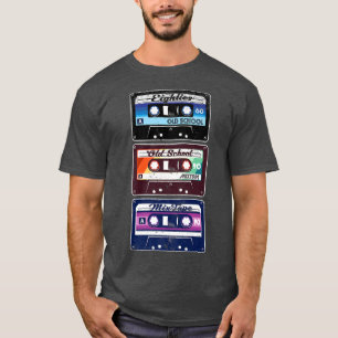 Camiseta anos 80 de fitas cassete Retro Mixtape Gift