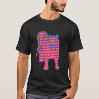CAMISETA ANOS 80 DE TIGRE DE COREIA PISCANDO