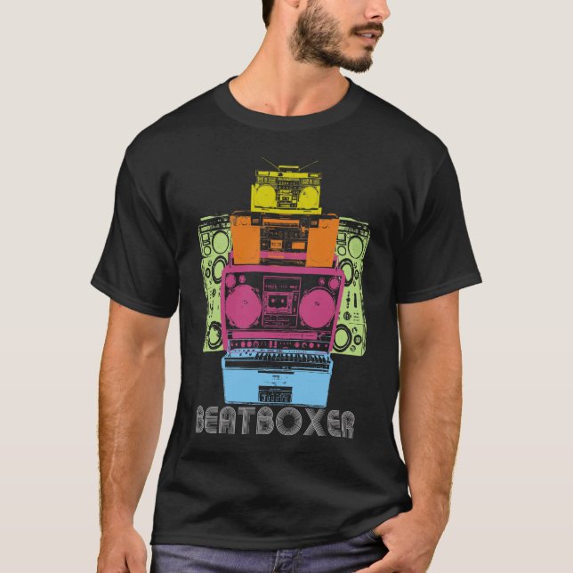 Camiseta Anos 80 DJ de BeatBoxer (Frente)