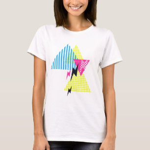 Camiseta Anos 80 do flash do triângulo do parafuso de