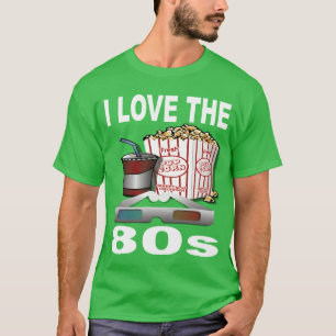 Camiseta Anos 80 Eu Amo Anos 80 Festa tema anos 80 Presente