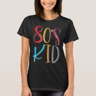 Camiseta anos 80 Kid Costume Men Vintage Retro 2