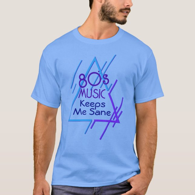Camiseta anos 80 Música Me Mantém Sano (Frente)