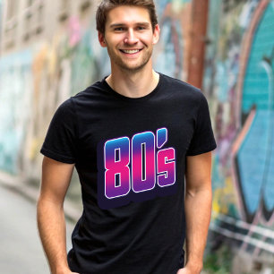 Camiseta anos 80 Neon