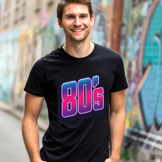 Camiseta anos 80 Neon (Criador carregado)