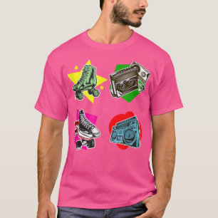 Camiseta anos 80 Retro Fashion Throwback Culture Disco Musi