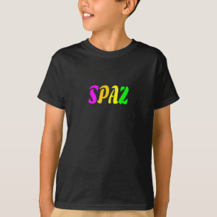 Camiseta anos 80 Retro Vintage Spaz Neon