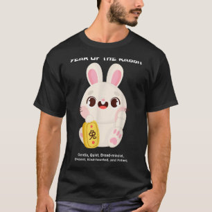 Camiseta Anos De Anos novos Chineses De Coelho Criança