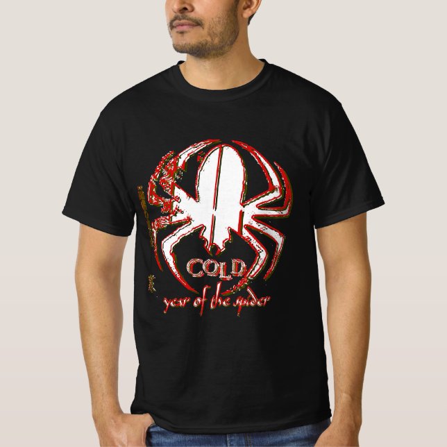 Camiseta Anos De Banda Fria Da Camisa-T De Aranha (Frente)