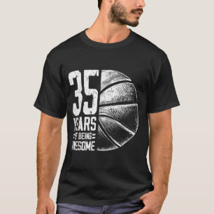 Camiseta Anos de Basquete Antigos 35 Basquete Jogador de 35