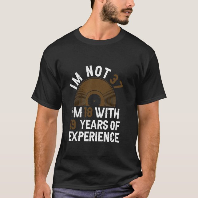 Camiseta Anos De Experiência - Engraçado 37º Aniversário 37 (Frente)