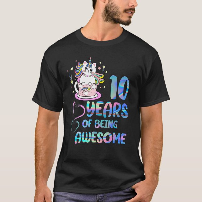 Camiseta Anos De Gir Maravilhoso Gata 10º Aniversário (Frente)