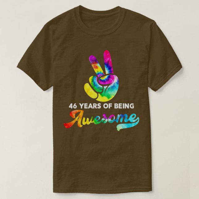 Camiseta Anos De Ser Um Adorável Aniversário De Tie Dye (Frente do Design)