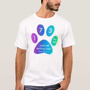 Camiseta anos do cão do arco-íris do timepodz - 173 (40