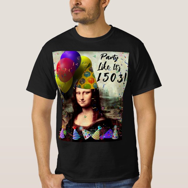 Camiseta Anos novos Mona Lisa (Frente)