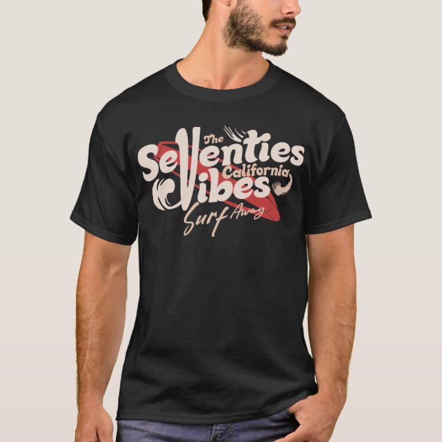 Camiseta Anos setenta Surf California Vibage (Frente)