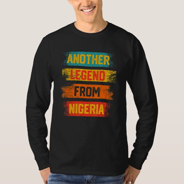 Camiseta Another Legend from Nigeria Distressed Patriotic N (Frente)