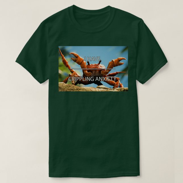Camiseta Ansiedade Crab Rave TSirt Clássico (Frente do Design)