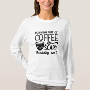 Camiseta Ansiedade Da Saúde Mental Saindo Do Café Assustado