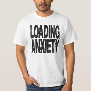 Camiseta ANSIEDADE DE CARREGAMENTO Tipografia Brutalista