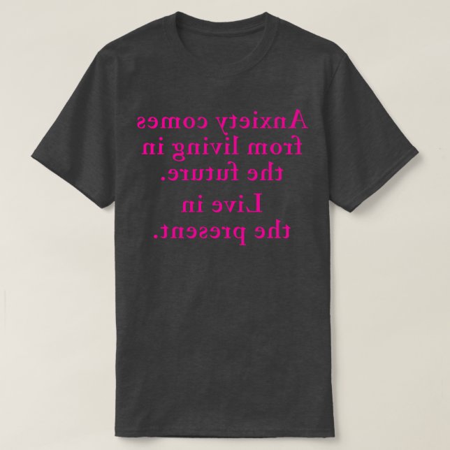 Camiseta Ansiedade Espelho Versão 1 (Frente do Design)