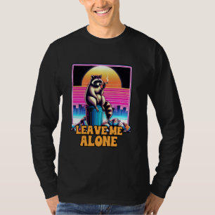 Camiseta Ansiedade Racoon Anti-Social Mental Health me deix