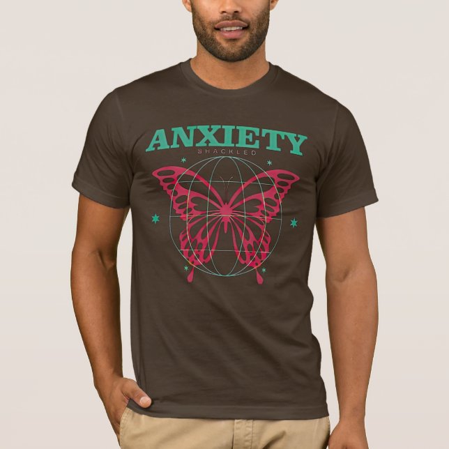 Camiseta Ansiedade Sagrada Borboleta T-Shirt (Frente)
