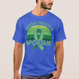 Camiseta Ansiedade Verde da Fita Retroativa Saúde Mental A