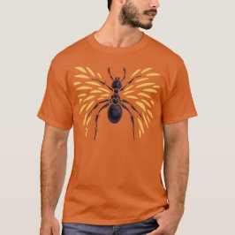 Camiseta Ant Art Insect Lover Fiery Orange Entomology