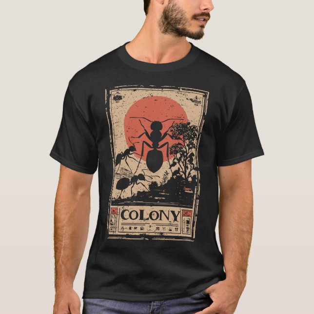 Camiseta Ant Colony Hive Community Nature Design (Frente)