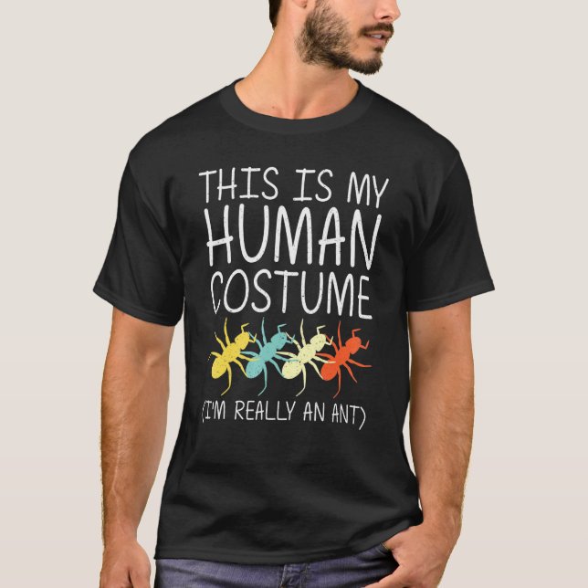 Camiseta Ant Halloween Human Costume Wasp Pest Insect Easy  (Frente)
