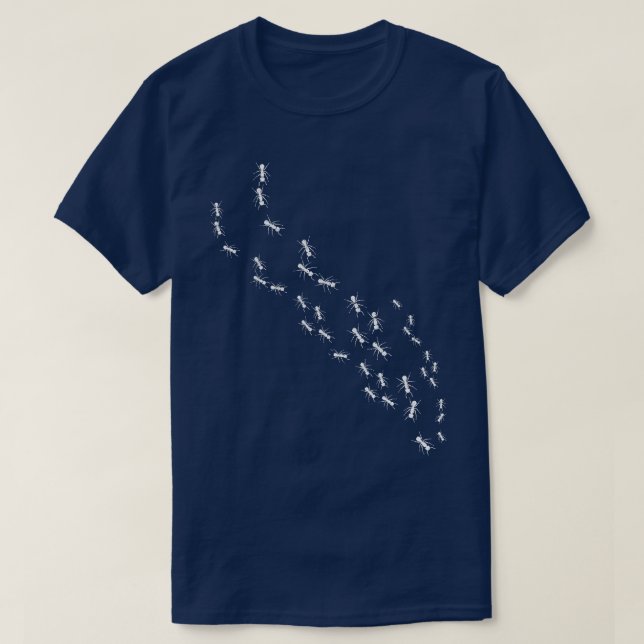 Camiseta Ant Mantendo Linha De Formigas (Frente do Design)