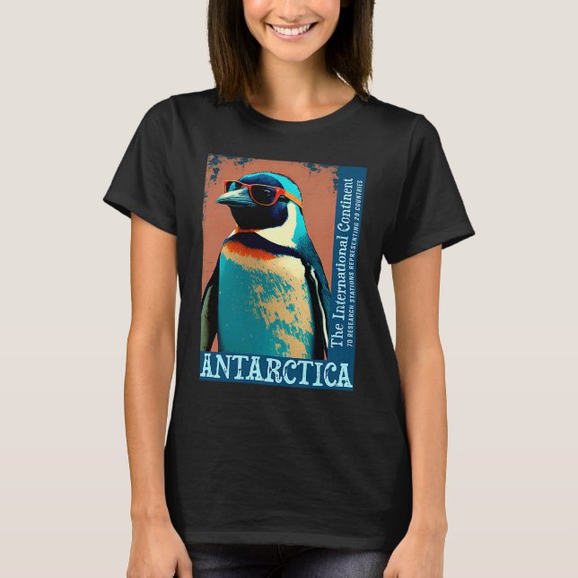 Camiseta Antarctica Cute Cool Penguin Antarctic Research So (Frente)