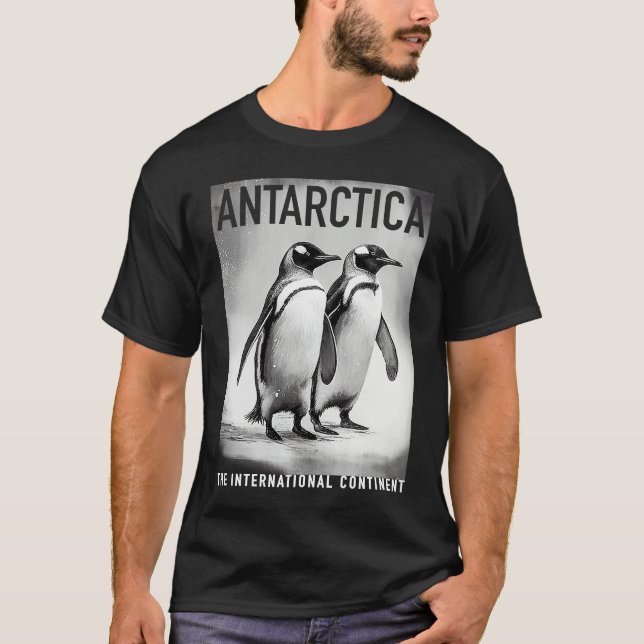 Camiseta Antarctica Penguins The International Continent (Frente)