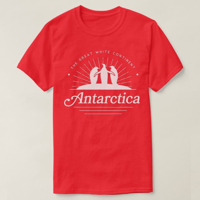Camiseta Antártica Com Pinguins (Frente do Design)