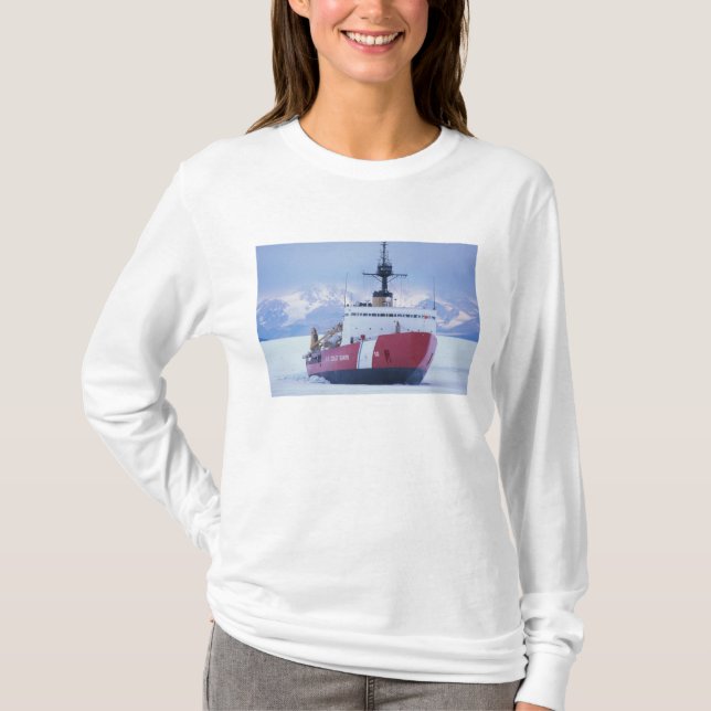 Camiseta Antártica, Ilha Ross, Estação McMurdo, USCG (Frente)