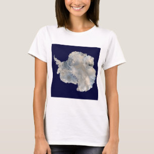 Camiseta Antártica (Imagem Azul Marble da NASA)