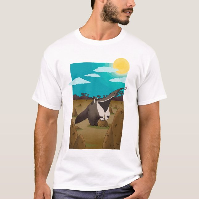 Camiseta Anteater and the Cerrado - Brazilian Animals (Frente)