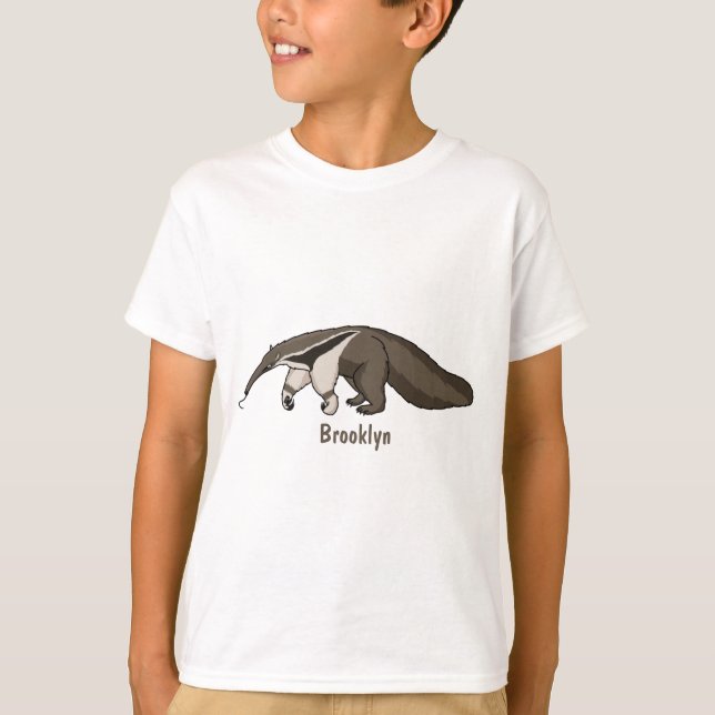 Camiseta Anteater happy cartoon illustration  (Frente)